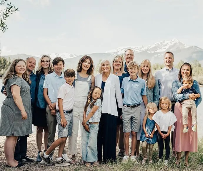 Extended family portrait